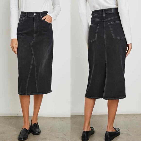 Rails Highland Skirt Midi Spellbound Size 28 Black Casual - Picture 1 of 9